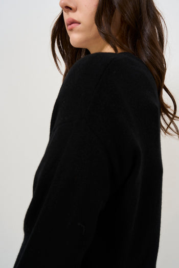 Women's V-neck sweater black - 7