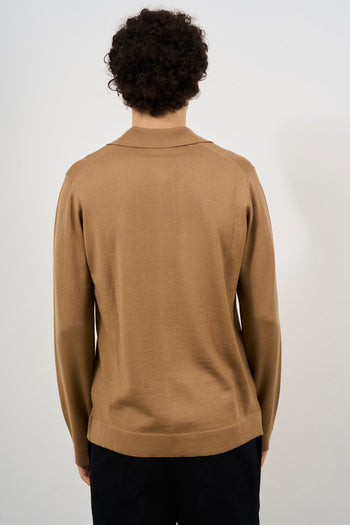 Men's camel cardigan - 5