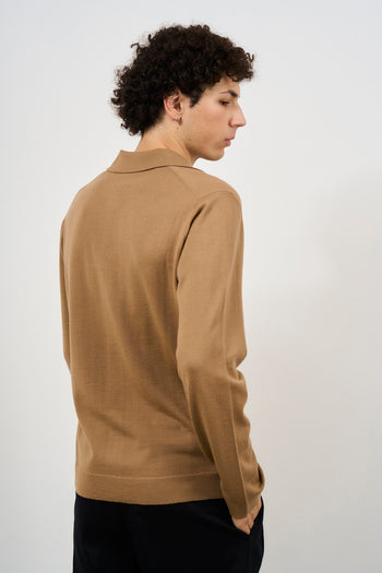 Men's camel cardigan - 6