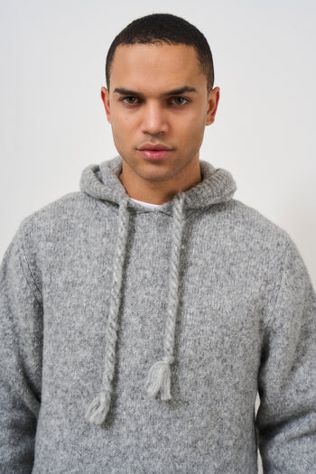 Men's grey knitted sweatshirt - 3