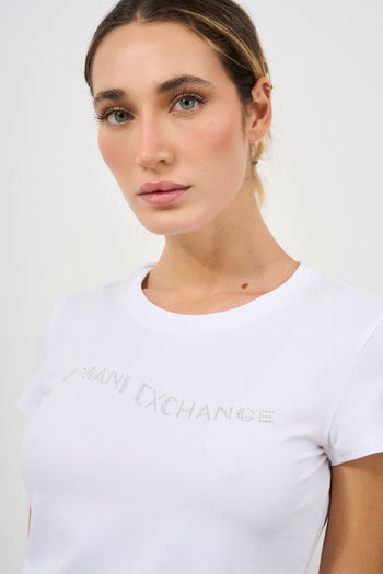 White women's crew neck t-shirt - 3