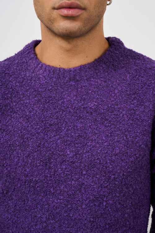 Maglia uomo girocollo viola - 2