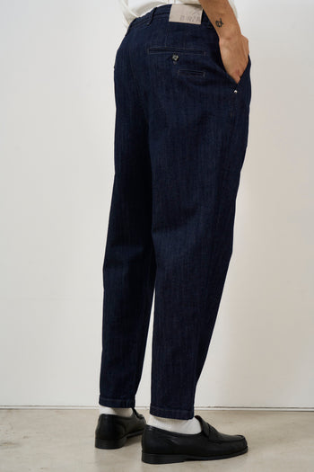 Jeans uomo carrot fit in denim scuro - 6