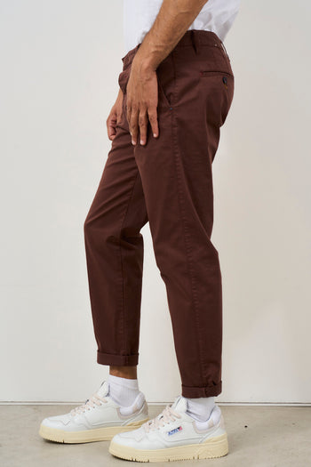 Pantalone uomo chinos in cotone rosso - 3