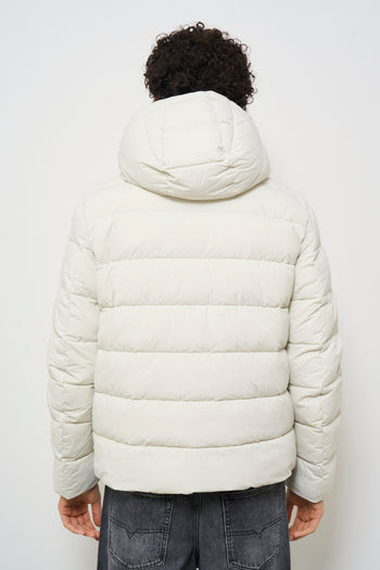 Men's white quilted down jacket - 5