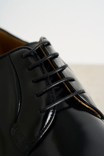 Men's shiny black lace-up - 4