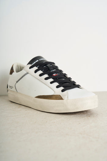 Sneakers uomo bianca con dettagli militare - 3