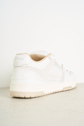 White women's sneakers with red detail - 6