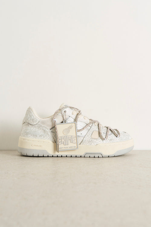 Sneakers donna bianche con strass