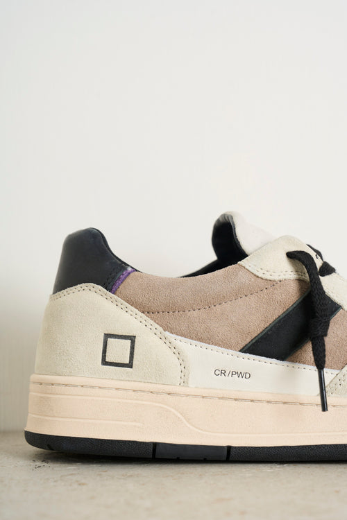 Sneakers uomo Court 2.0 nera e beige - 2