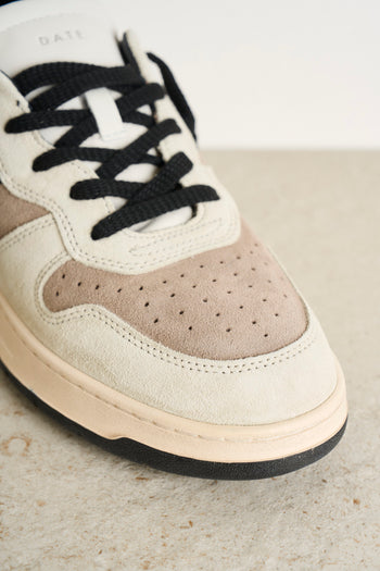 Sneakers uomo Court 2.0 nera e beige - 4