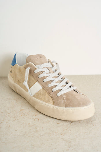 Men's beige corduroy sneakers - 3