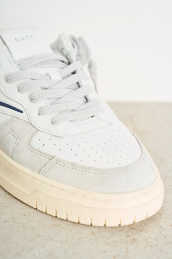 Sneakers donna bianche e blu - 4