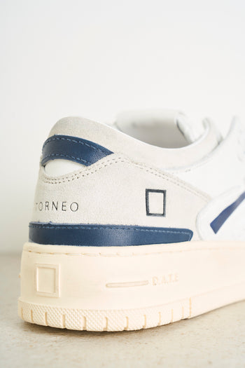 Sneakers donna bianche e blu - 8