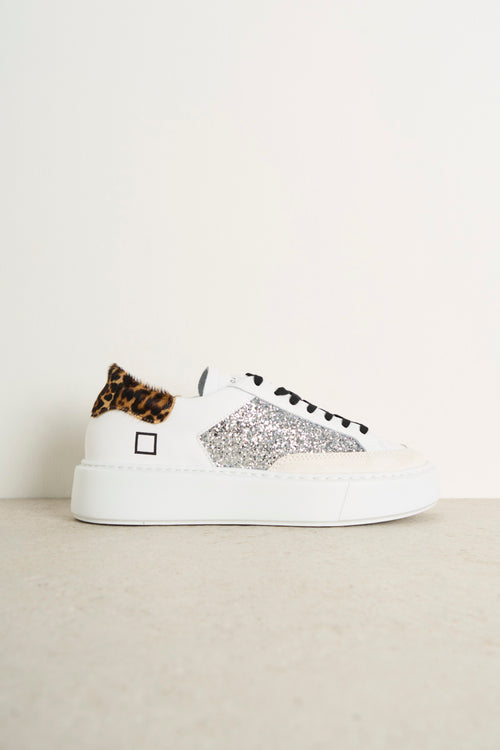 Women's animalier and silver Sfera sneakers