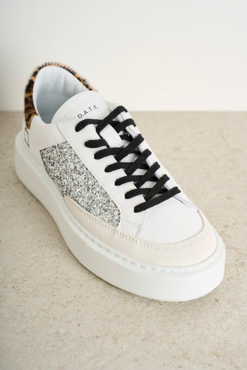 Women's animalier and silver Sfera sneakers - 4