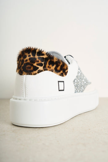 Women's animalier and silver Sfera sneakers - 6