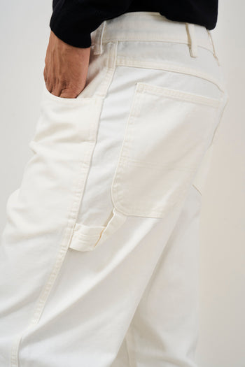 Pantalone uomo bianco over - 4