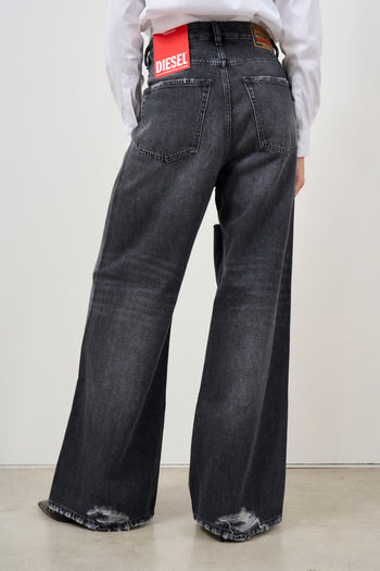 Jeans relaxed vita media donna - 5