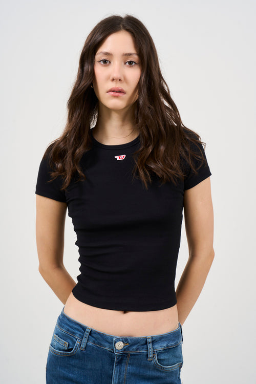 T-shirt donna con mini logo