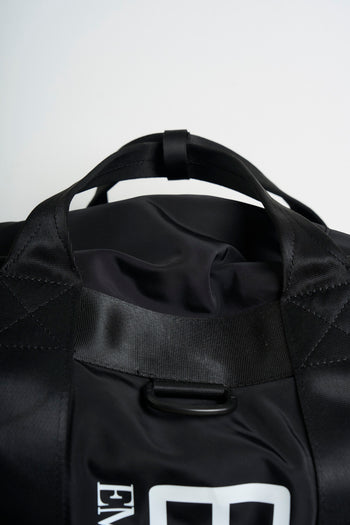 Black men's gym bag with logo - 4