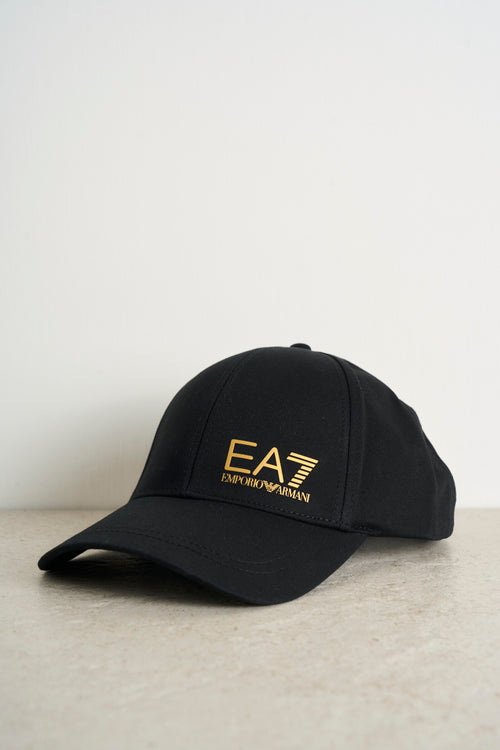 Black women's hat with gold logo - 2