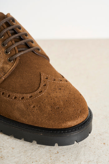 Men's brown suede lace-up - 3