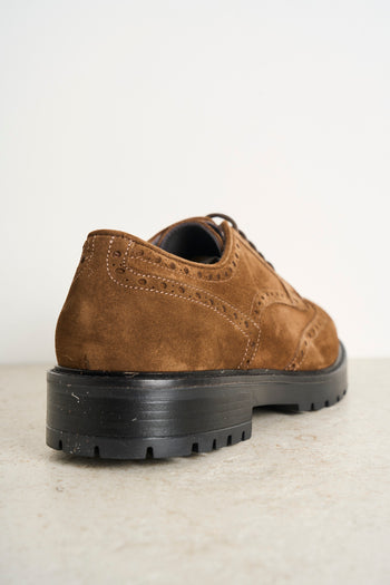 Men's brown suede lace-up - 6