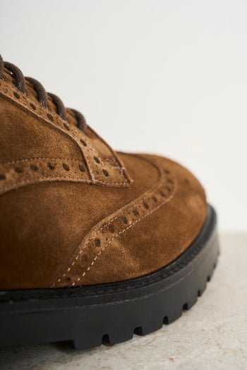 Men's brown suede lace-up - 8