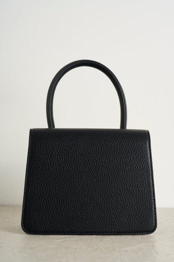 Borsa donna mini nera con logo - 4