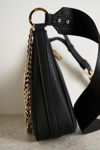 Black women's shoulder bag - 4