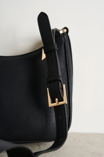 Black women's shoulder bag - 6