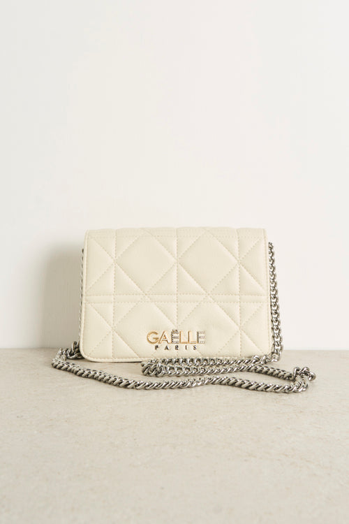 Ivory quilted women's bag