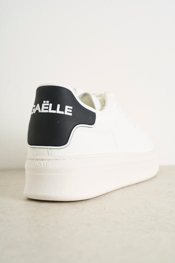 Sneakers in pelle bianca con logo - 6