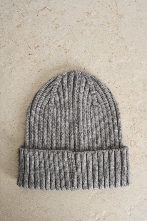 Men's cap melange grey