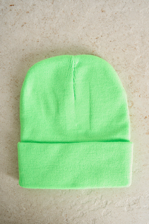 Fluorescent green men's cap