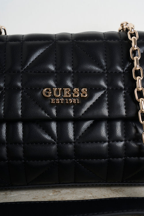 Black quilted women's bag - 2