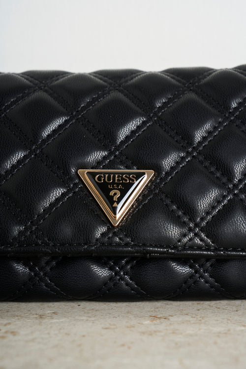 Black quilted women's bag - 2