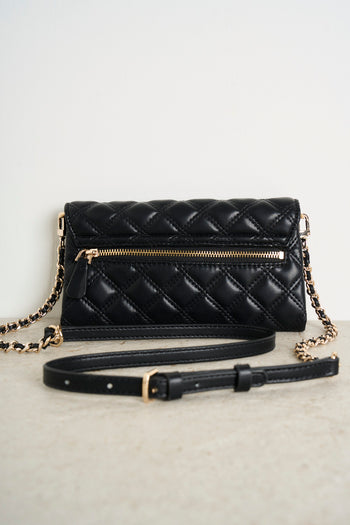 Black quilted women's bag - 5