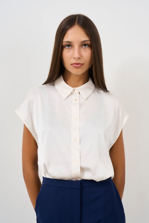 Camicia donna a maniche corte