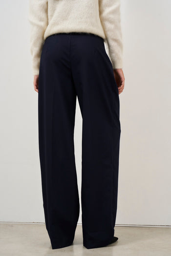 Pantalone donna palazzo blu - 3