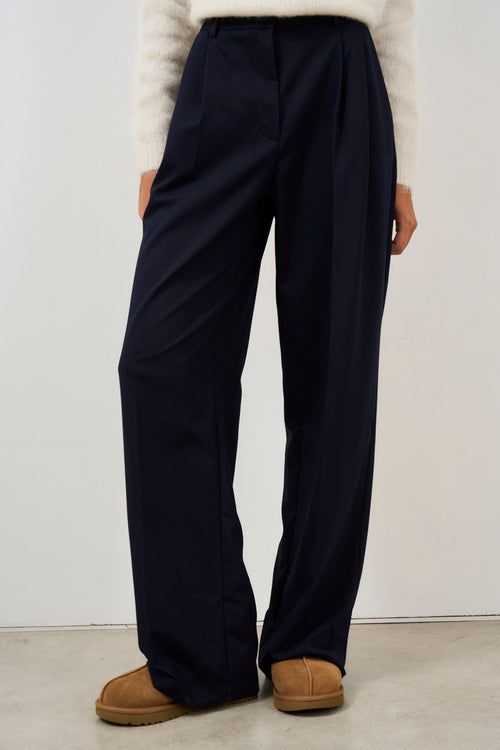 Pantalone donna palazzo blu