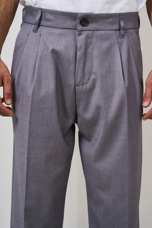 Men's grey baggy trousers - 2