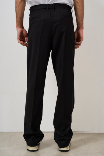 Men's black baggy trousers - 3