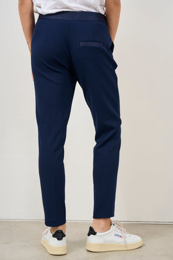 Women's blue cigarette trousers - 5