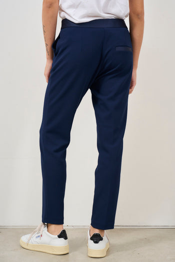 Women's blue cigarette trousers - 6