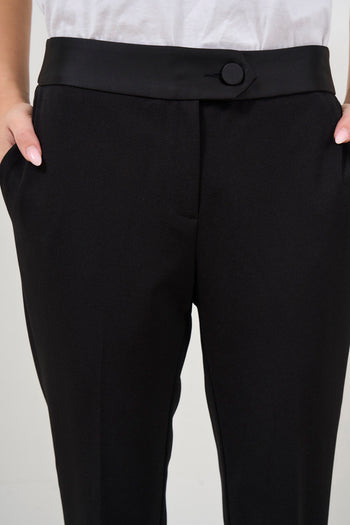 Pantalone a sigaretta donna nero - 6