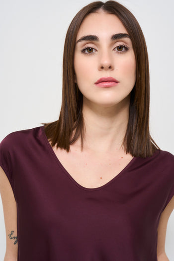 Women's burgundy blouse - 3