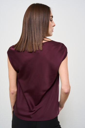 Women's burgundy blouse - 6