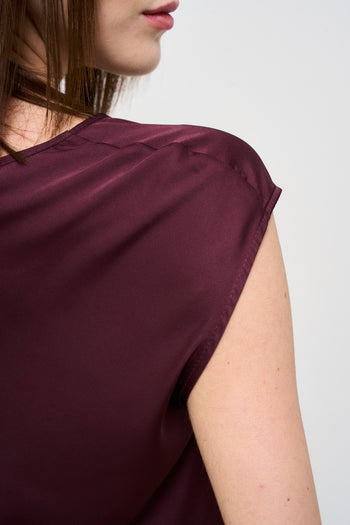 Women's burgundy blouse - 7